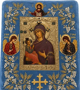 Orthodox icon of the Dexiokratousa, 18-19th century.