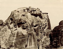 Historical View of a Monastery of Meteora